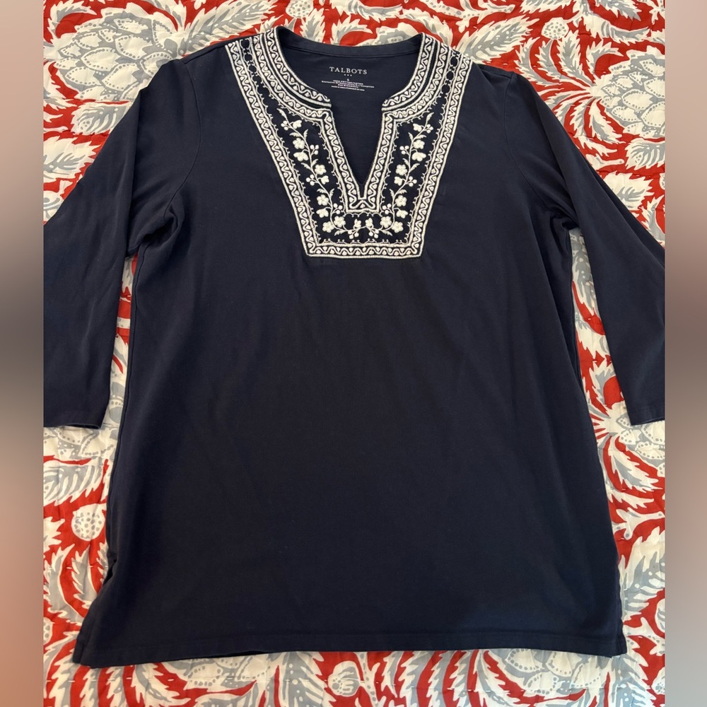 Embroidered Tunic Top